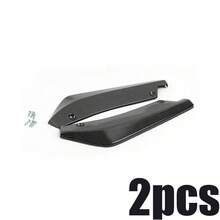 2pcs Universal Car Bumper Lip Diffuser, Detachable Spoiler Protector, Wing Spoiler, Rear Angle Rear Spoiler Modification. Proper Installation Can Reduce Reverse Airflow And Act As A Spoiler Under Specific Conditions.