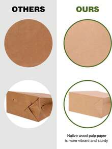 10/20个牛皮纸礼品袋，带提手，可包装成纪念品，适用于生日、婚礼、日常聚会、母亲节/毕业季等场合。牛皮纸礼品袋（棕色），可用作婚礼礼物、糖果袋、烘焙包装袋、烘焙手提袋。 - 彩色 - 查看 4