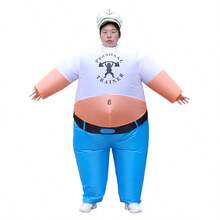 Hercules Inflatable Costume, Fitness Costume, Sailor Inflatable Costume, Unisex Adult - Multicolor - View 2