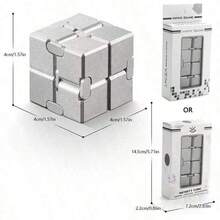 1pc Creative Magic Cube - Infinite Rotation Puzzle Cube - Stress Relief Toy - Birthday Gift - Christmas Gift - Perfect Gift - Novelty - Toy - Multicolor - View 5