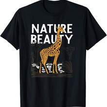 Nature Beauty Giraffe T-Shirt - Black - View 1