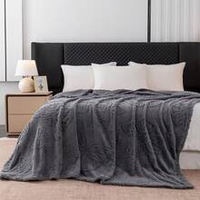 Sofa Blankets, Throw Blankets & Nap Blankets - Dark Grey - View 2