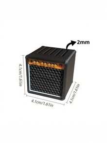 1pc 3D Printed Ukulele Pick Holder Storage Box - Asymmetrical Shaped Pick Organizer, Holds 5/9 Picks, Guitar Pick Case - Vintage Amplifier - 3D Printed Creative Musical Instrument Accessory - Rack Amp Shaped Pick Holder (Picks Not Included), Portable Popular Guitar Pick Storage Box, Great For Guitarists And As A Gift - Multicolor - View 8