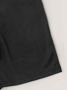 Men's Black Letter Graphic Briefs, Underwear With Elastic Waistband, Comfortable For Daily Wear - Black - View 5