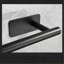 Stainless Steel Wall-Mounted Toilet Paper Holder, Bathroom Tissue Roll Dispenser, No Drilling Required, Self-Adhesive Toilet Paper Holder, Absorbent Paper Towel Rack, Paper Towel Holder, No Drill Toilet Paper Holder, Self-Adhesive Toilet Paper Dispenser, Absorbent Paper Towel Rack, Black, Silver, Gold, Bathroom Accessories, No Drilling Required, Wall-Mounted, Toilet Storage Rack, Bathroom Hardware, Bathroom Decor - Multicolor - View 7