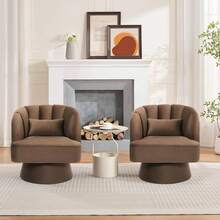 Living Room Chairs - Coffee-velvet - View 4