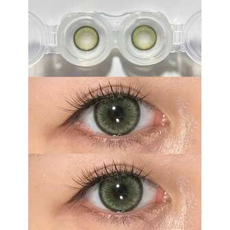 1 par mjuka färgade kontaktlinser, 14,5 mm, 1 år, engångsbruk, 2 st högkvalitativa kontaktlinser