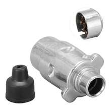 Enchufe de aleación de aluminio para remolque de camión, conector eléctrico duradero de pines, 12V, enchufe europeo, reemplazo profesional para camión NHZH - 1 - Ver 4