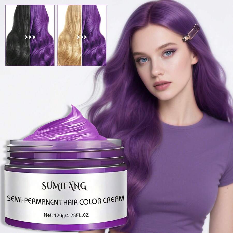 SUMIFANG 120g Cera tinte de pelo temporal, natural, sin grasa, fácil de lavar. Cera tinte de pelo estilo Y2K, apta para uso diario, fiestas, cosplay, cumpleaños, Halloween, Navidad y otras ocasiones.