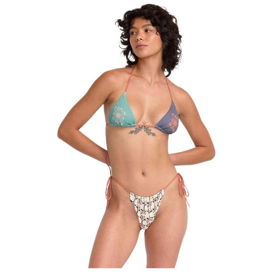 RVCA Bikini Top 23O131500-MUL For Women In Color Multicolored - متعدد الألوان - مشاهدة 1