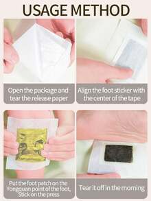 100 Stück natürliche Beifuß Fußpads, Tiefe Reinigung Fußpflege