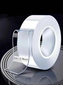 1 Roll Reusable Nano Thick Transparent High Viscosity Wall Mounting Tape - Clear - View 10