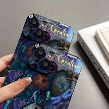 Funda para teléfono  Fantasy Art. Compatible con fundas ,  17,  16 Pro Max,  15 Pro Max,  13 y  12. Duradera, resistente a golpes y con estilo. Ideal para familiares, amigos, seres queridos, novios/novias y como regalo de Navidad y Año Nuevo. - Negro - Ver 7