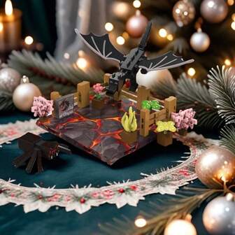 Magnetisk värld, is- och snövärld, magnetiskt byggklossset, STEM-pedagogiska sensoriska leksaker, kreativa byggleksaker, geometriska magnetiska byggklossar, med djur, minifigurer, med färglåda, lämplig för barn över 6 år, stimulerar rumslig fantasi och kreativitet, perfekt födelsedags-/högtids-/julklapp