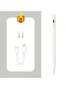 120mAh 可充电通用触控笔，兼容安卓平板电脑和智能手机，iPad 配件