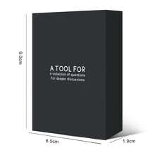 HEART BRIDGE 1PC Couple's Deep Conversation Game Cards - A Tabletop Game. This Is An Interactive Card Game That Can Touch The Depths Of Emotions And Is Full Of Ideas For Couples. It's A Must-Have Atmosphere Interactive Game For Valentine's Day, Halloween, And Christmas | 54Cards | - Black - View 2