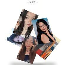 55 Stück - KATSEYE Mädchen-Gruppe Themen Foto-Karten, mit verschiedenen Designs auf der Rückseite, geeignet als Album-Zubehör, Dekorationen und Sammlerstücke, zum Tauschen von Karten, Sammeln von Karten, Foto-Kunst, Karten-Ästhetik und K-Pop-Merchandise, was es zu einem idealen Geschenk macht - Verschiedenfarbig - Übersicht 3