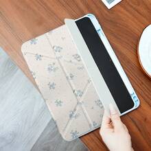 Y-Shaped Foldable Stand, High-Definition UV Printing, 360° Rotatable IPad Protective Case, Suitable For Various IPad Models, Protective Cover Design, Supports Multi-Angle Adjustment, Six-Way Stand Placement, Built-In Pen Slot, Transparent Back Cover, Anti-Drop Protection, Auto Wake/Sleep Function - Multicolor - View 7