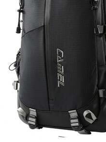CAMEL CROWN Mochila de viaje plegable de gran capacidad, bolsa de almacenamiento para viajes cortos y fitness - Fantasma negro - Ver 2