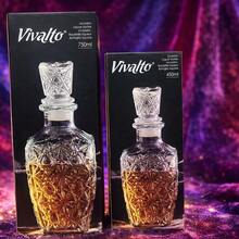 BLOOM STORE - Set de 2 Licoreras de Cristal Tallado 450ml-750ml / 450ml-900ml / 750ml-900ml - transparente - Ver 3
