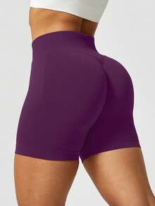 NcmRyu 2pcs Women High Waist Slimming Lifting Yoga Pants For Fitness Outdoor Sports Summer - 紫色 - 查看 6