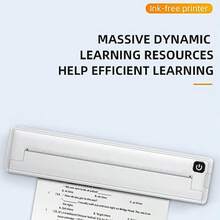 sdfPapel Térmico Plegable Cara Papel de impresora térmica A4 papel térmico continuo para imagen tareas contrato 8.2 x 11.6 pulgadas 100 hojasdfsg - Blanco - Ver 7