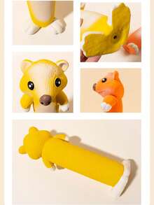 Juguete de perro de látex, juguete de masticar con forma de nutria larga, juguete de dentición para perros con sonido, juguete interactivo de tira y afloja