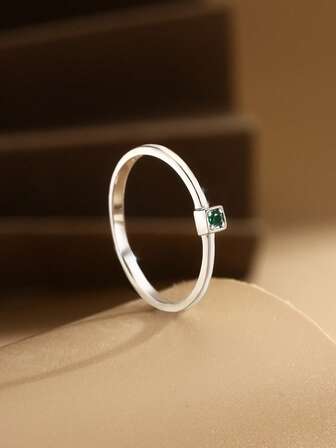 1 ชิ้น แหวน เงินสเตอร์ลิง S925 ของขวัญ ครบรอบ ฤดูร้อน, สินค้าใหม่ ข้ามพรมแดน, แหวน หินพลอย เงินแท้, ของขวัญเครื่องประดับ ขายดี ขนาดเล็ก พร้อมใช้ สำหรับสตรี, แม่, แฟน, ของขวัญประจำวัน ที่หรูหรา