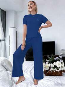 Women Two-Piece Outfits - Blue - View 3