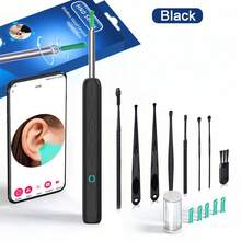 NATFIRE 这款无线智能洁耳器配备摄像头、耳垢清除功能、WiFi连接、6颗LED灯和5个硅胶耳勺，兼容、iPad和安卓设备。它适合居家清洁、旅行、婚礼、派对、生日等场合，也是送给父母和朋友的趣味新年礼物。