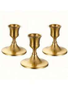 3/6/12/36pcs Metal Candle Holders - Elegant Tapered Candle Stands For Dinner, Wedding, Anniversary, Home & Hotel Decor - Multipurpose Party & Home Themed Installations, Ideal Dining Table Centerpiece And Gift - Candles Not Included - 彩色 - 查看 15