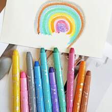 10/20支装旋转蜡笔，亮粉色 - 顺滑可水洗凝胶质地，易于混合，是涂色书、美术项目和学校用品的理想之选 - 彩色 - 查看 1