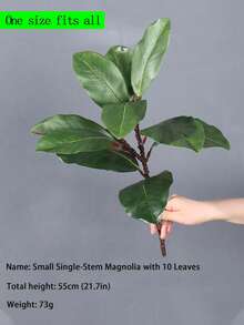 人造玉兰树、仿真橡皮树、塑料榕树叶、绿色榕树枝（不含花盆），适用于家居、花园、派对、酒店装饰和橱窗展示 DIY - 彩色 - 查看 7