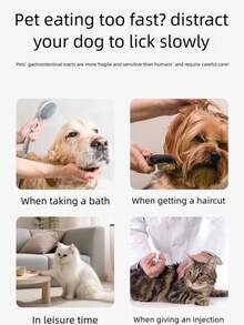 1个宠物舔食垫，硅胶宠物喂食器，吸盘式舔食垫，慢食垫，防呛慢食碗狗狗舔食垫 - Appropriate amount - 查看 8