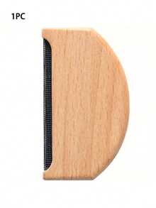 1pc Knitted & Cashmere Comb, Handheld Portable Sweater Comb, Lint Remover, Wooden Lint Remover, Knitted Fabric Defuzzer, Clothing Brush, Knitted Garment, Cashmere Coat Depiller - Multicolor - View 12