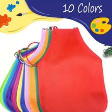 10pcs Polka Dot Aprons, Suitable For Children, Teens And Artists - Durable Non-Woven Fabric, Perfect For Classroom, Kitchen, Crafts And Party Activities, Children's Art Supplies, Craft Aprons, Fun Design, Easy Care - Multicolor - View 16