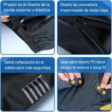 GOMITA Cubre Zapatos ImpermeableCubrezapatillas Impermeable con Silicona Antideslizante y Bandas Reflectantes Reutilizables y Plegables Se Pueden Usar en Climas Lluviosos y Nevados - G - Ver 6
