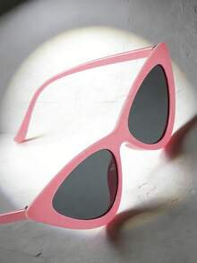 1 Pair Small Triangular Cat-Eye Fashion Glasses For Girls - Multicolor - View 2