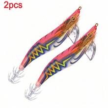 HENGJIA 1pc Glow-In-The-Dark Squid Jig, 13.4cm, 21.2g, Suitable For Squid, Octopus, Cuttlefish And Other Sea Fishing