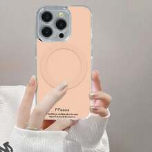 Ultra-thin magnetic coil For  Moto G85 45 34 60 50 Pro Fusion STYLUS  OPPO RealmE14 13 12 PRO PLUS TPU Material + Acrylic Back Cover, Magnetic Design, Convenient Charging, Creative and Personalized, Premium New Product, Phone Case - TMYKLCXK Transparente42NU - Ver 4
