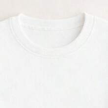 Baby Look Feminina Camiseta Básica Lisa T-shirt Confortável 100% Algodão Premium - Branco - Visão 3