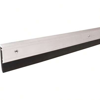 M-D Building Products 69604 - Barrido de puerta para todas las estaciones aluminio resistente ideal para uso residencial y comercial fácil instalación con sello de goma pesado garantiza comodidad
