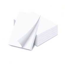 Better Office Products Blank Scratch Note Pads 3" x 5" Server Notepads 100 Sheets per Pad Memo Pads Gummed Binding for Easy Tear-off 10 Pack - como en la foto - Ver 1