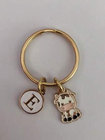 Personalisierter Kaffee-Charm mit Initialen & Geschenknachricht / Dankesnachricht | Schlüsselanhänger Accessoire |