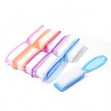 3/20pcs Long Handle Manicure Tools - Square Nail Brush, Dust Brush, Shoe Brush, Gentle Nail Brush, Nail Powder Dust Cleaning Brush, Handled Nail Brush, Manicure Care Tools, Ergonomic Design, Durable Structure - Multicolor - View 4