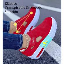 Women Tennis Shoes - Red - View 5
