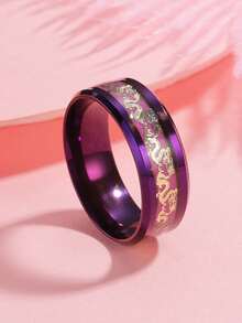 1 anillo creativo de teclado de piano de acero inoxidable con diseño, estilo callejero unisex para uso diario