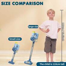 1 Set Kids Simulation Vacuum Cleaner Toy, Children's Pretend Role Play Cleaning Toys, Toy Vacuum Cleaner, Realistic Suction Pretend Play Housekeeping Kit, Pretend Role Play Household Interactive Cleaning Toys, Role-Playing Toys For Kids Aged 3+ - Multicolor - View 6