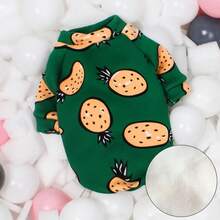 Sudadera con capucha de lana suave para Mascotas, ropa para gatos pequeños, Kedi Katten Sphynx, jerséis para cachorros, ropa para Mascotas, primavera y otoño - Piña verde - Ver 13