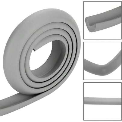 Protector de esquina de goma Protector de parachoques 2M  para niños Guardias de esquina para bebés para niños pequeños(gray),37068644